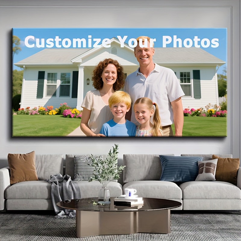 Home Decor Wall Art - 1pc Personalized Custom Photo Canvas Print