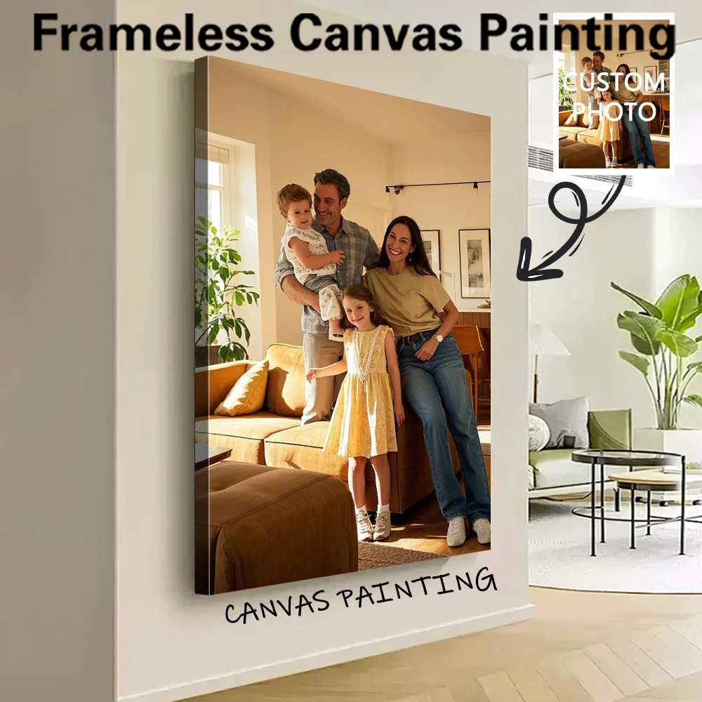 Home Decor Japandi - 1pc Frameless Personalize Custom Photo Group
