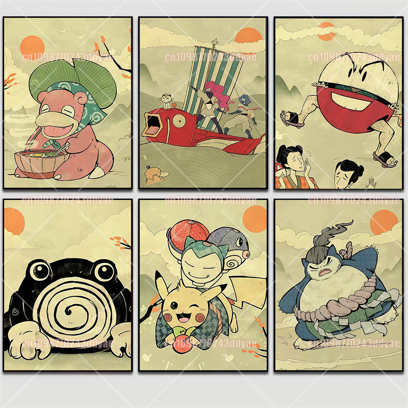 Classic Pokemon Canvas Paintin - đánh giá và giá Home Decor Wall Art