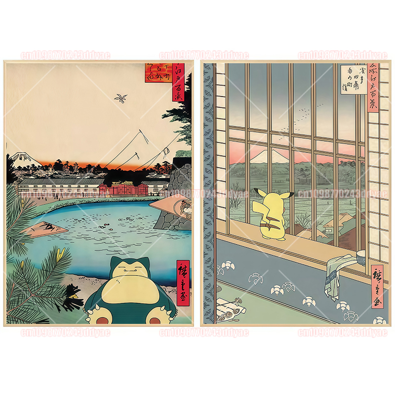 Classic Pokemon Canvas Paintin - đánh giá và giá Home Decor Wall Art