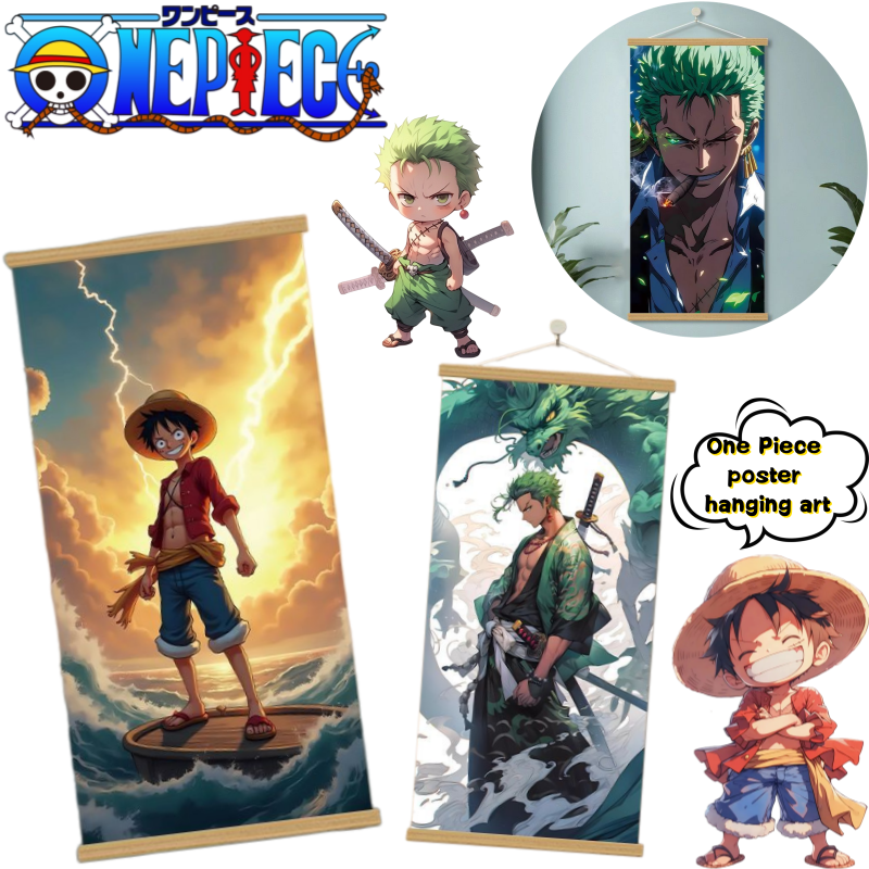 New One Piece Luffy Roronoa Zo - đánh giá và giá Home Decor Wall Art