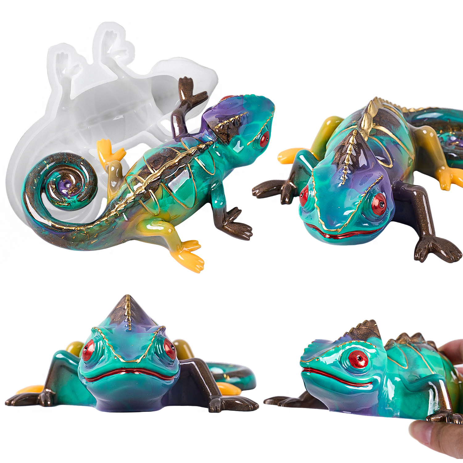 17cm 3D Chameleon Lizard Silic - đánh giá và giá Home Decor Manufacturers