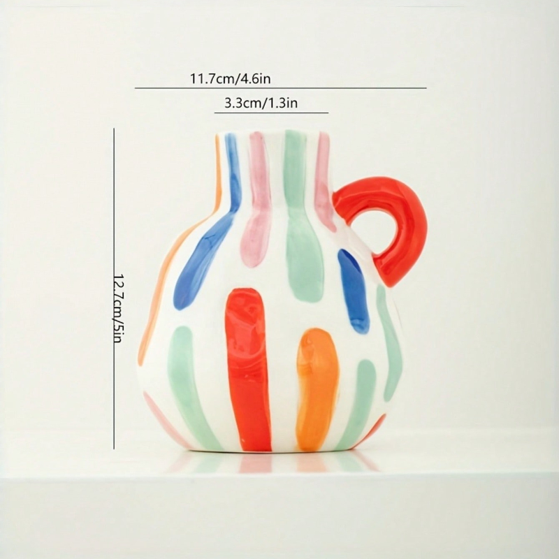 Modern Geometric Ceramic Vase  - đánh giá và giá Home Decor Dopamine