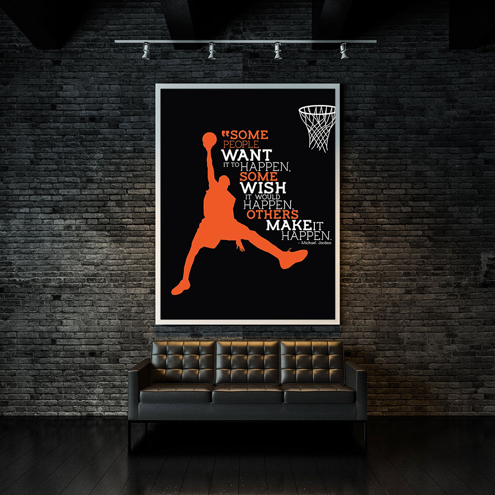 Sports Love Basketball Canvas  - đánh giá và giá Home Decor Quotes On Wall