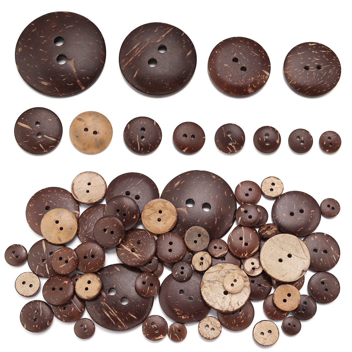 10-100Pcs Natural Coconut Shel - đánh giá và giá Home Decor Manufacturers