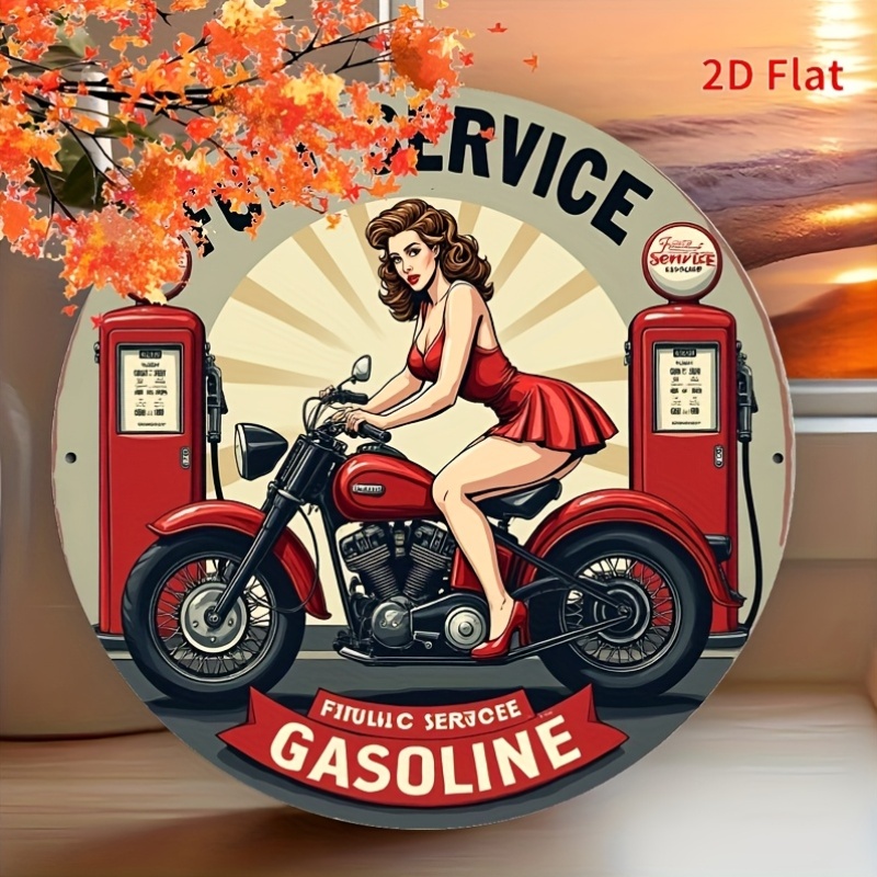 Round Metal Tin Sign Wall Deco - đánh giá và giá Home Decor Manufacturers