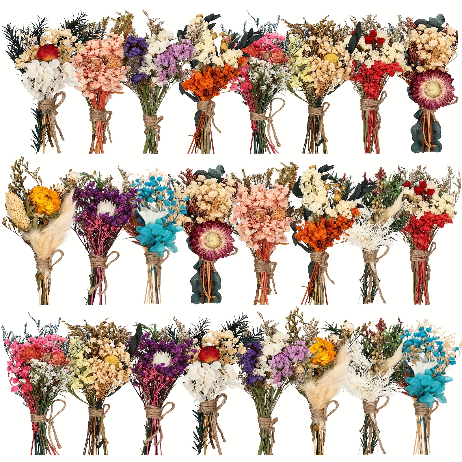 24pcs Handmade Boho Dried Flow - đánh giá và giá Home Decor Color Palettes