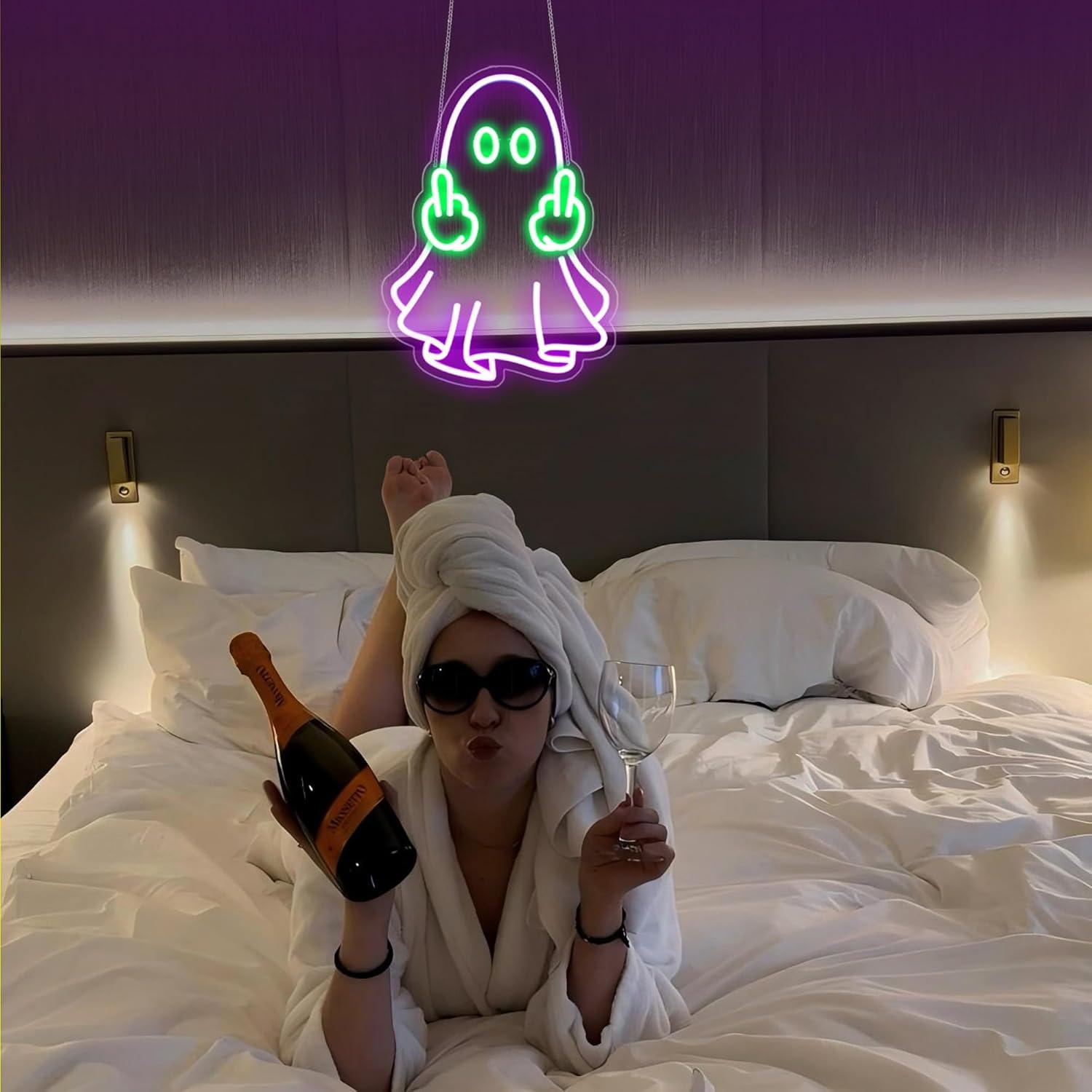 Ghost Neon Sign USB Powered LE - đánh giá và giá Home Decor Wall Art