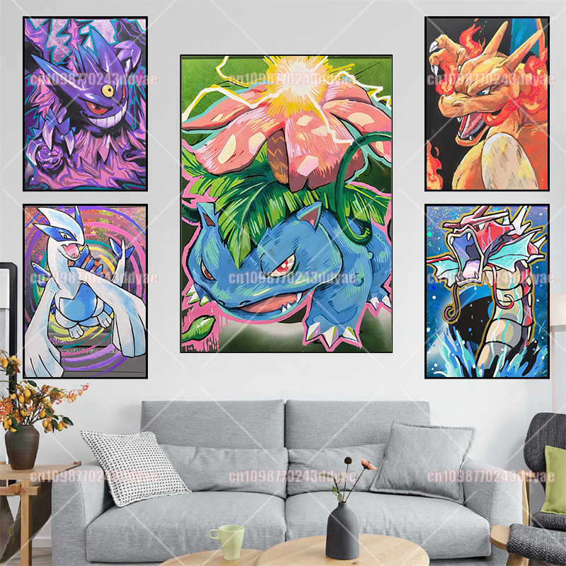 Pokémon Poster Canvas Print Tr - đánh giá và giá Home Decor Wall Art