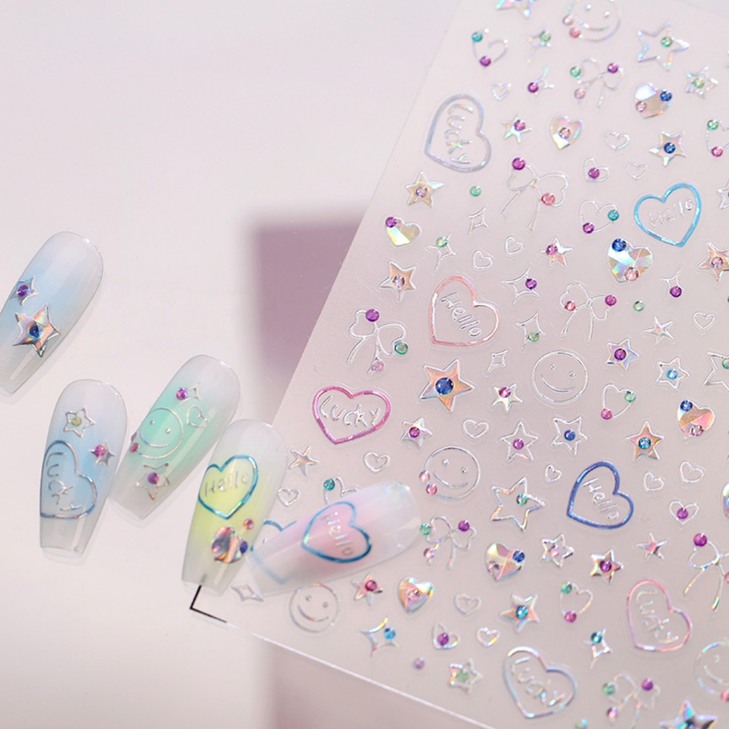 Holographic Dopamine Nail Deca - đánh giá và giá Home Decor Dopamine