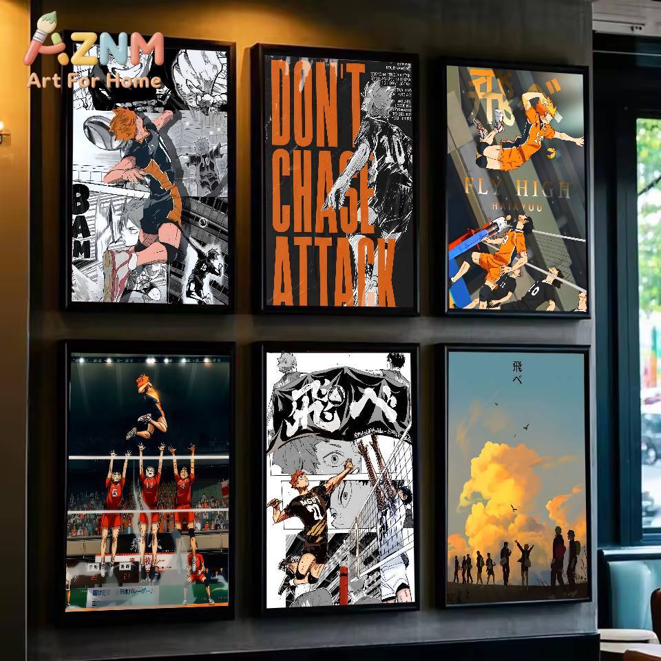 Japanese Anime Haikyuu Poster  - đánh giá và giá Home Decor Japandi