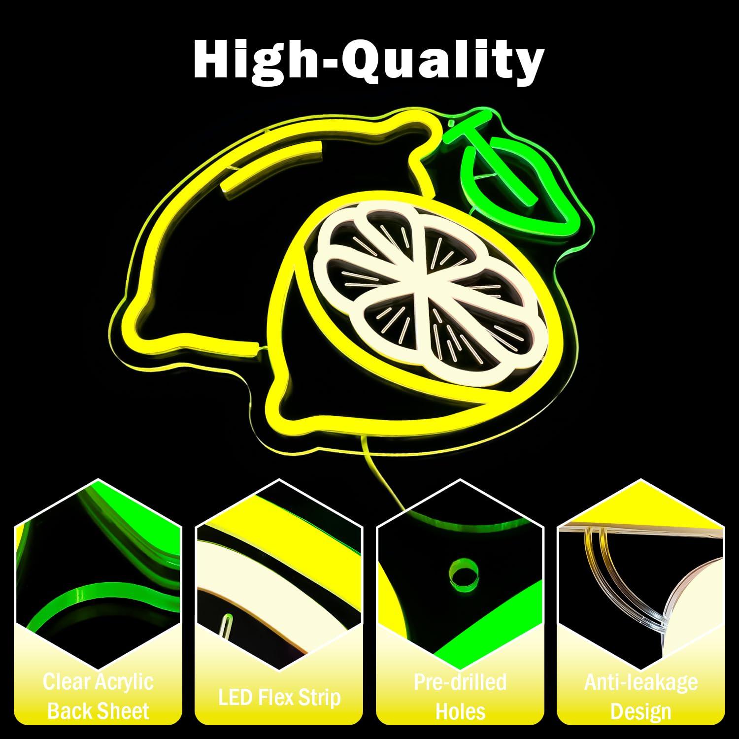 Lemon Neon Sign Dimmable LED L - đánh giá và giá Home Decor Wall Art