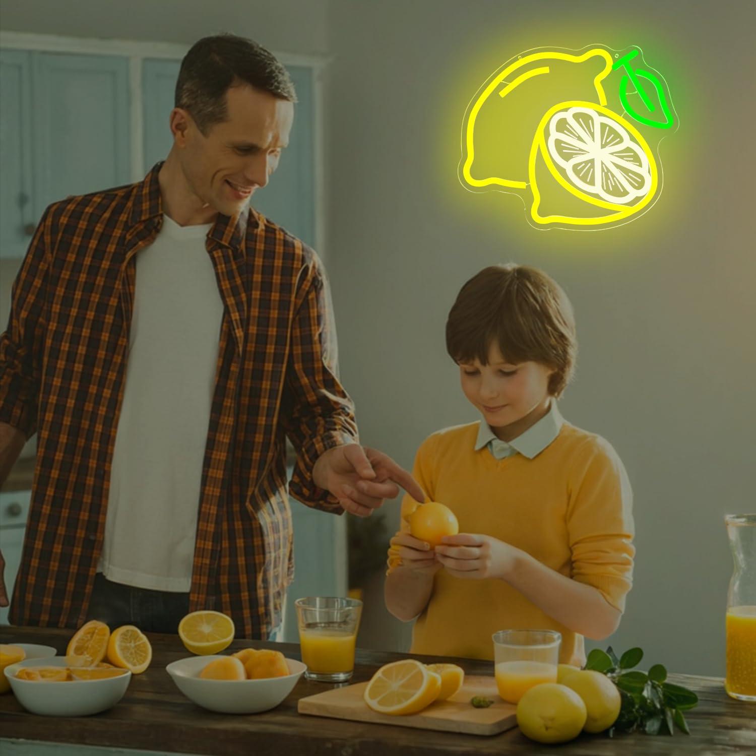 Lemon Neon Sign Dimmable LED L - đánh giá và giá Home Decor Wall Art