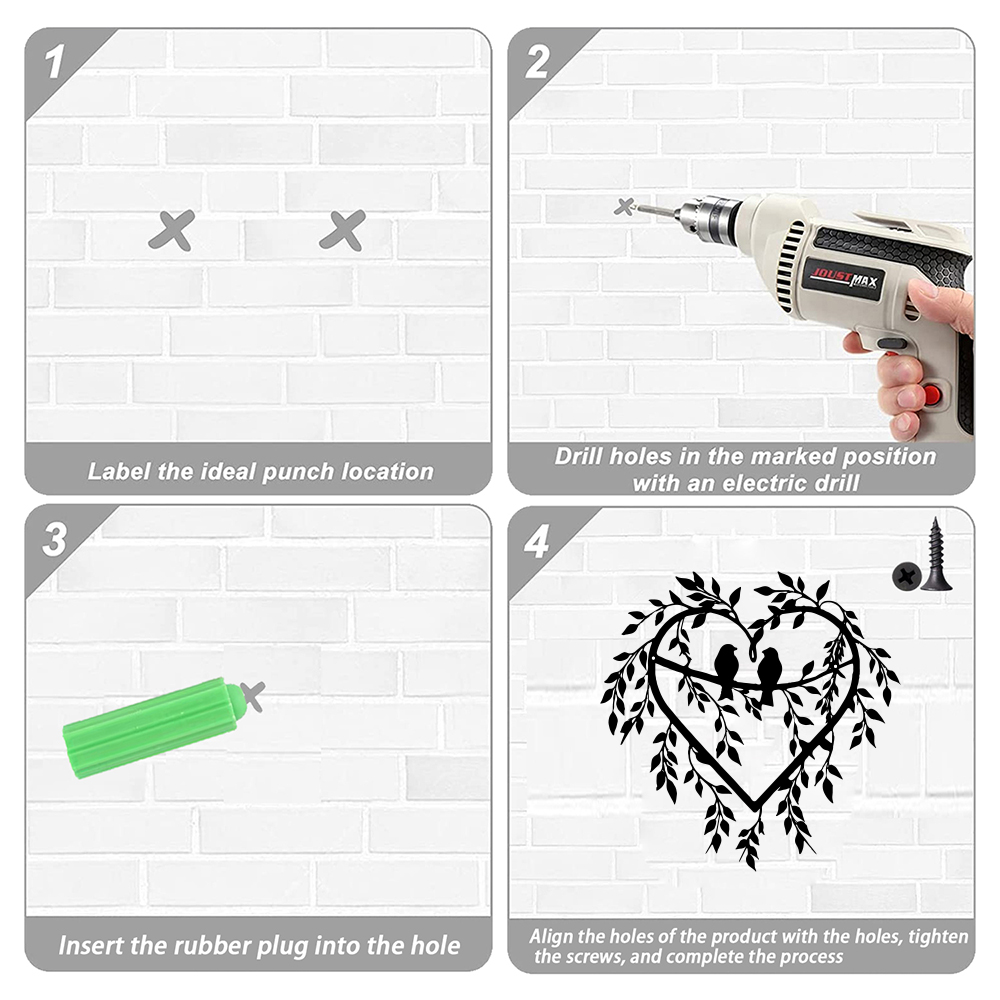 1pc Fun Love Heart Two Birds O - đánh giá và giá Home Decor Quotes On Wall