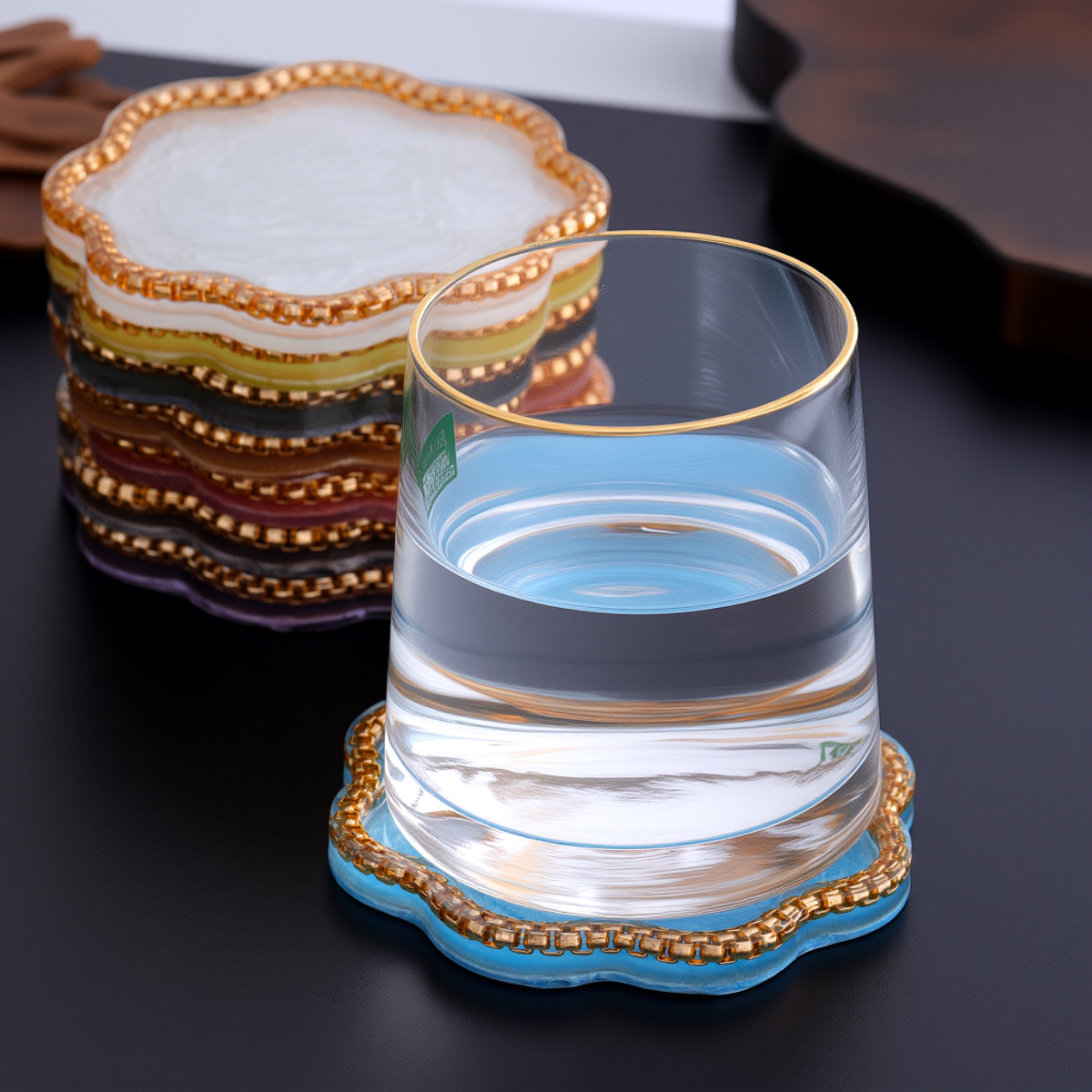 Resin Agate Gold Color Palette - đánh giá và giá Home Decor Color Palettes