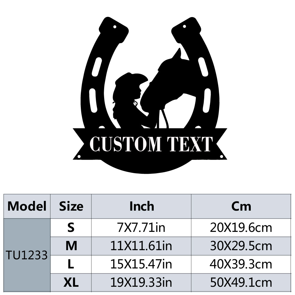 1pc Fashion Customized Horsesh - đánh giá và giá Home Decor Wall Art