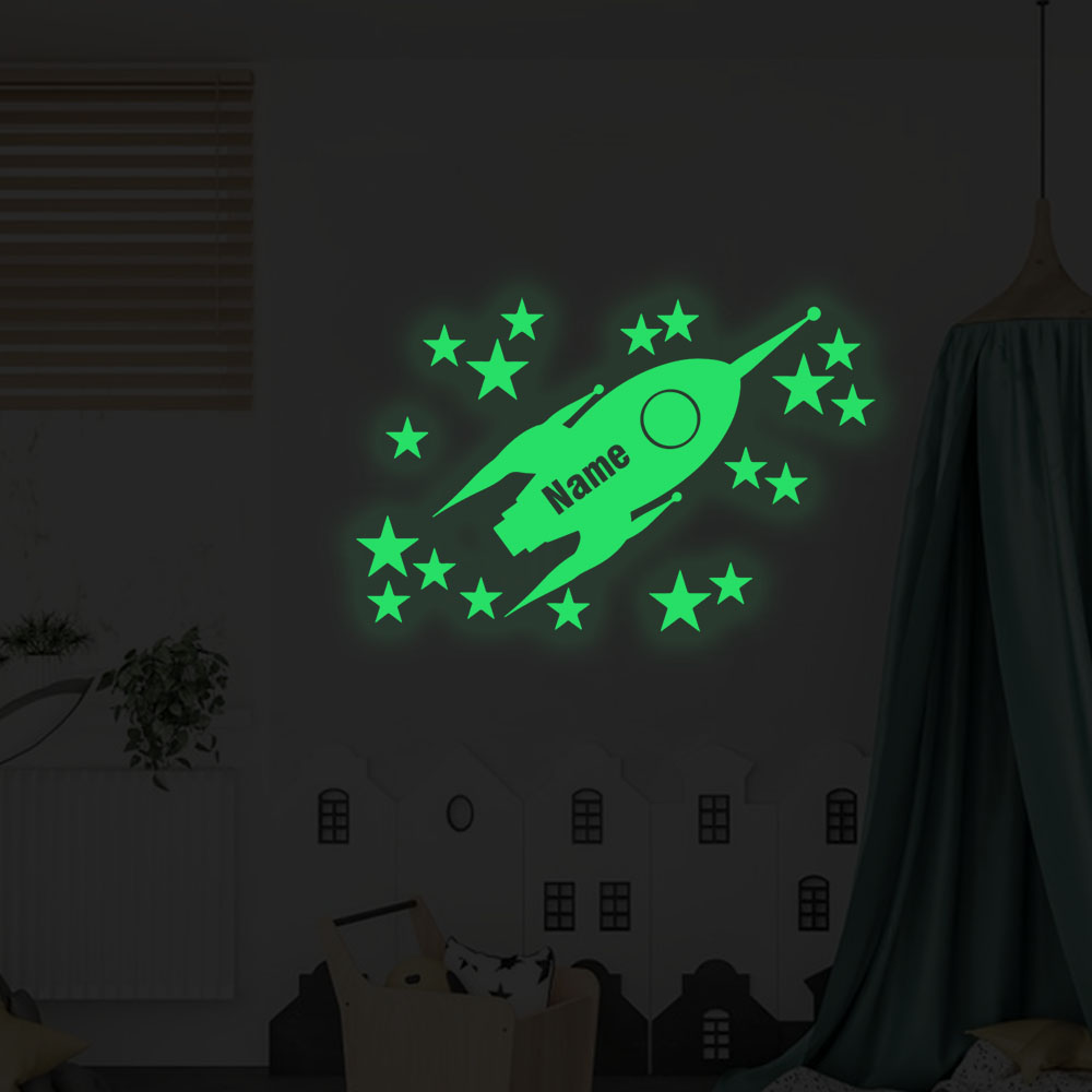 1pc Cartoon Rockets and stars  - đánh giá và giá Home Decor Wall Art