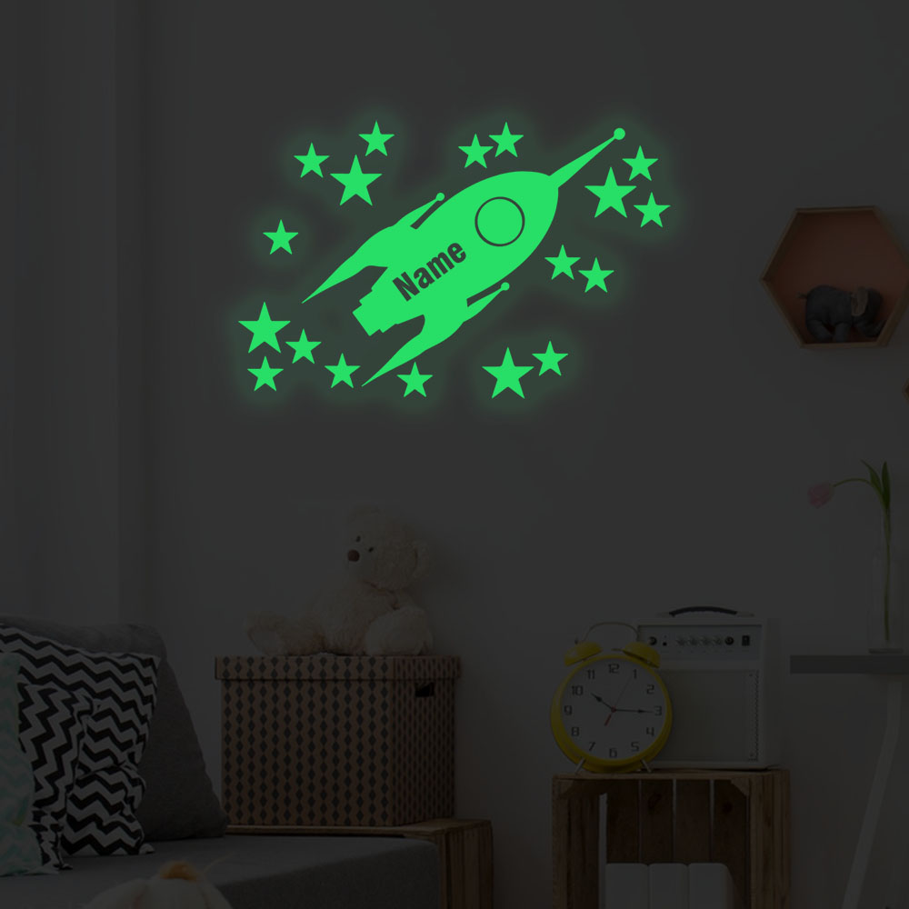1pc Cartoon Rockets and stars  - đánh giá và giá Home Decor Wall Art