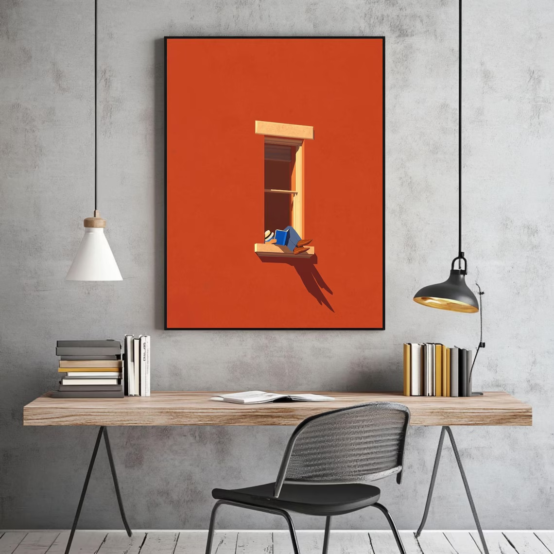 Bold Minimalist Digital Wall A - đánh giá và giá Home Decor Dopamine
