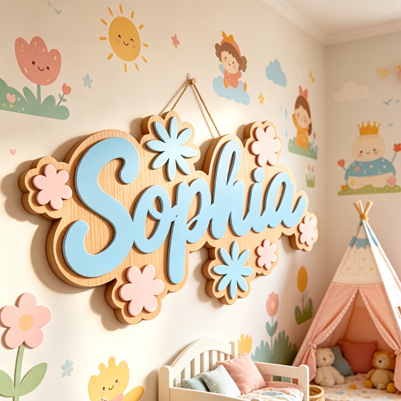 Personalized Floral Themed Nam - đánh giá và giá Home Decor Wall Art