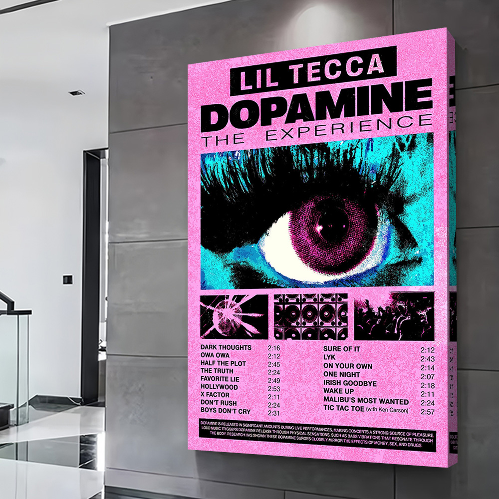 Lil Tecca Dopamine Album Cover - đánh giá và giá Home Decor Dopamine
