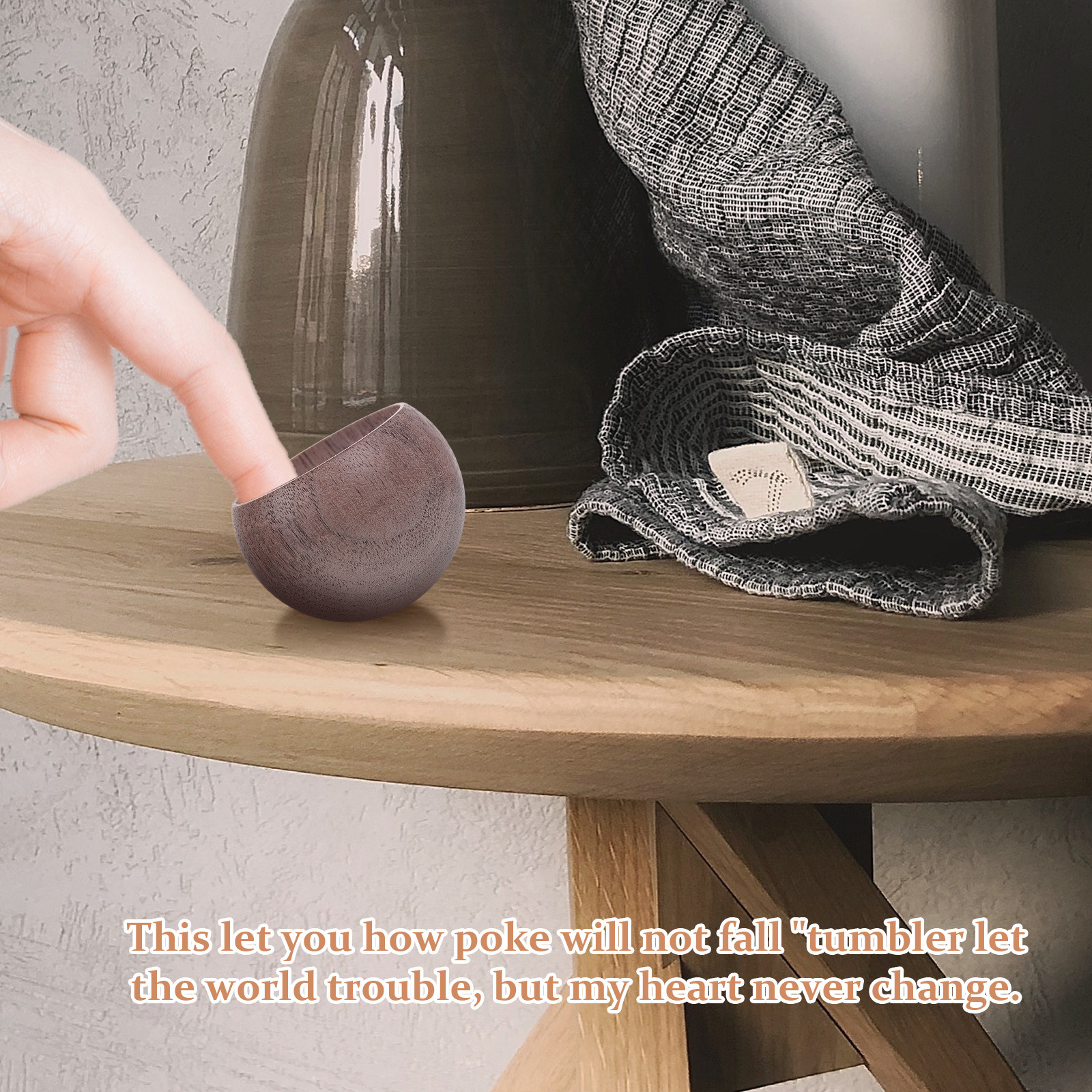 1Pcs Egg-Shaped Walnut Wood Ar - đánh giá và giá Home Decor Essentials