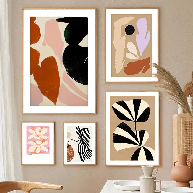 Abstract Geometric Lines Flowe - đánh giá và giá Home Decor Japandi