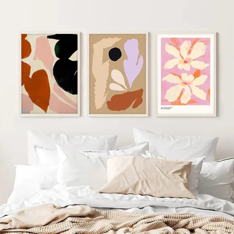 Abstract Geometric Lines Flowe - đánh giá và giá Home Decor Japandi