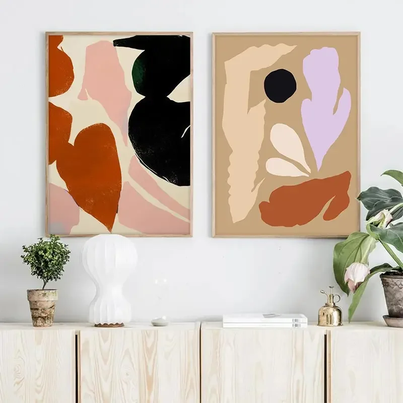Abstract Geometric Lines Flowe - đánh giá và giá Home Decor Japandi