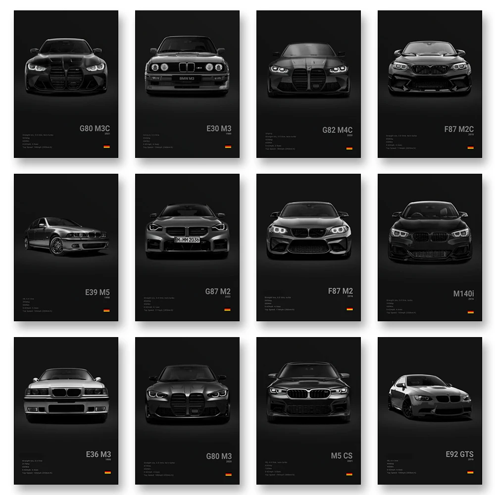 2-A1 Famous Cars G80 M3C Canva - đánh giá và giá Home Decor Essentials