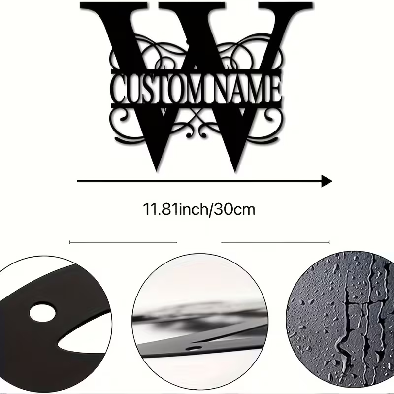 Classic Custom Monogram Metal  - đánh giá và giá Home Decor Wall Art