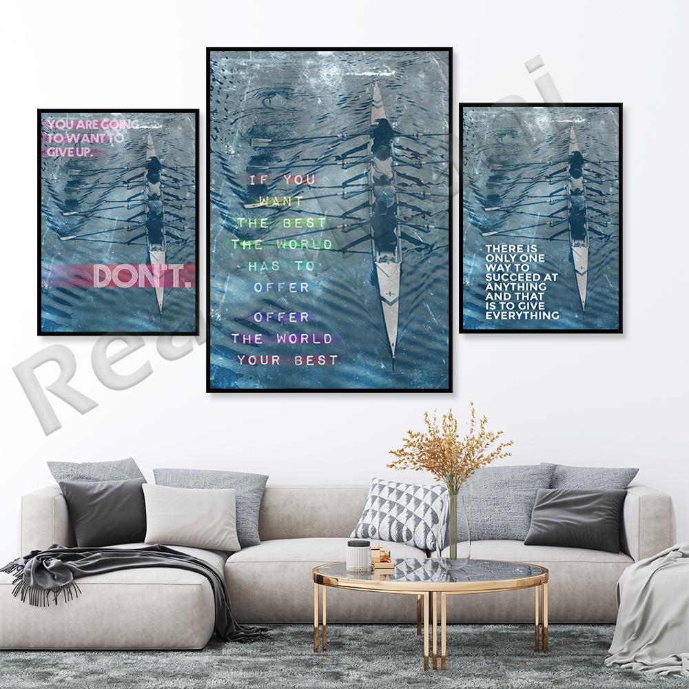 Rowing Motivational Print 