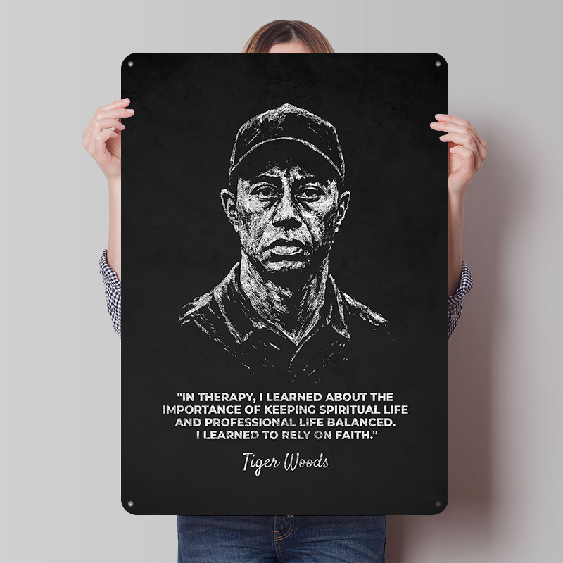 Tiger Woods Rely On Faith Quot - đánh giá và giá Home Decor Quotes On Wall