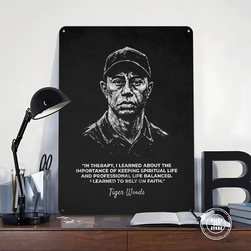 Tiger Woods Rely On Faith Quot - đánh giá và giá Home Decor Quotes On Wall