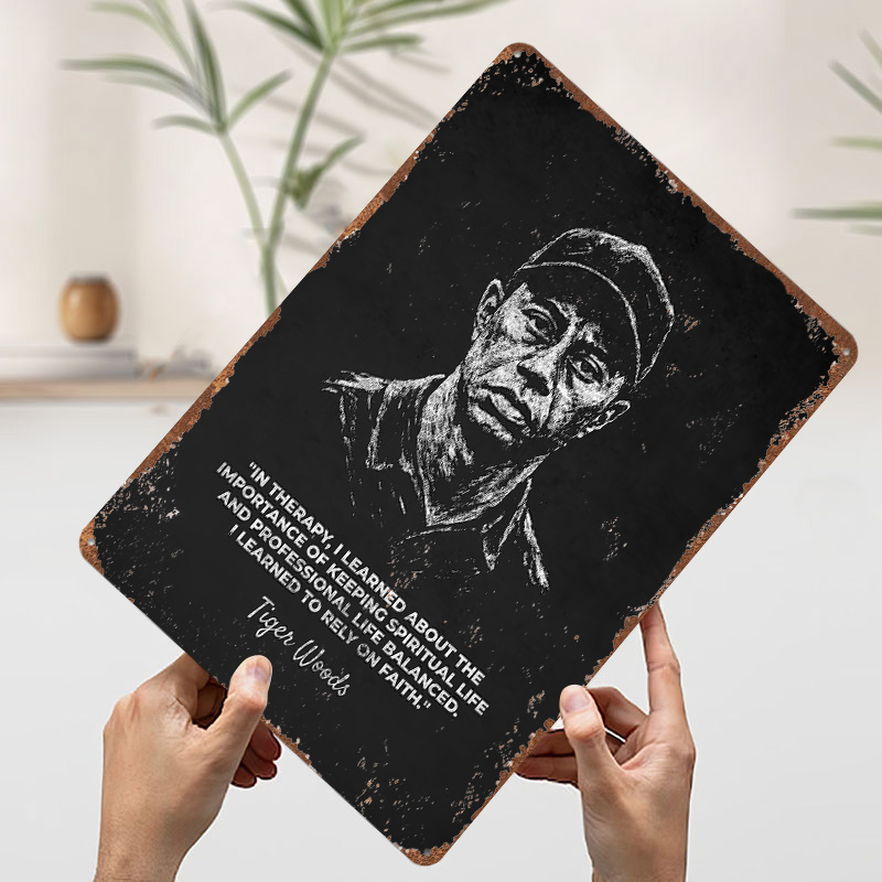 Tiger Woods Rely On Faith Quot - đánh giá và giá Home Decor Quotes On Wall