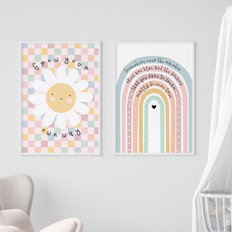 Sun Flower Rainbow Cloud Heart - đánh giá và giá Home Decor Japandi